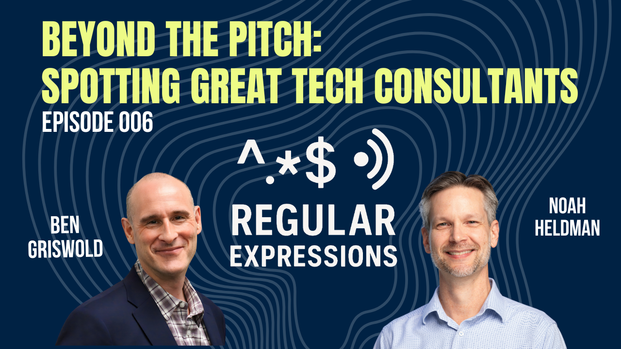 Episode artwork: Beyond the Pitch - Spotting Great Tech Consultants