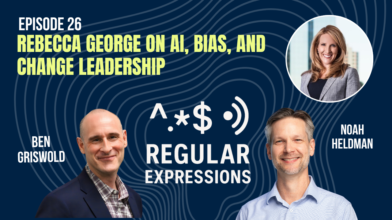 Episode artwork: Rebecca George on AI, Bias, and Change Leadership